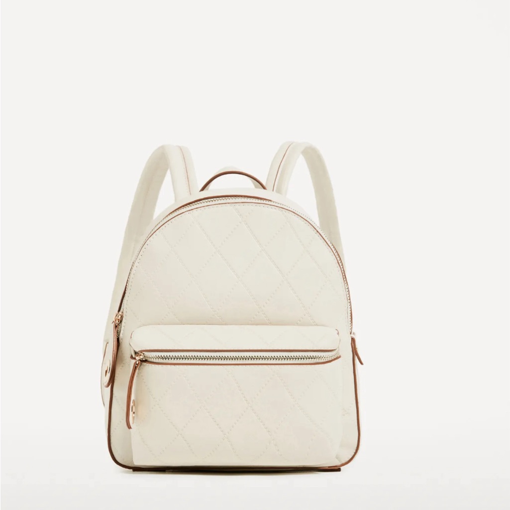 Zara Embossed Pocket Backpack